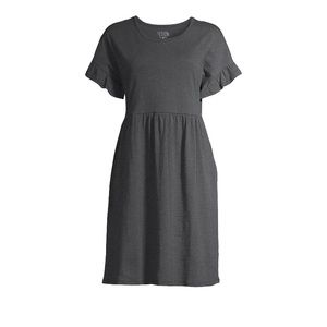 NWT Time and Tru Gray Babydoll Dress